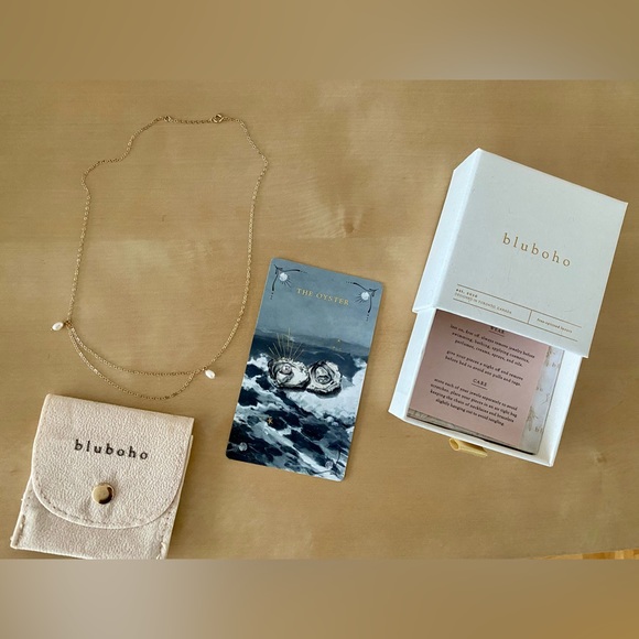 Bluboho renewal pearl collar necklace - 14k yellow gold - Picture 2 of 5